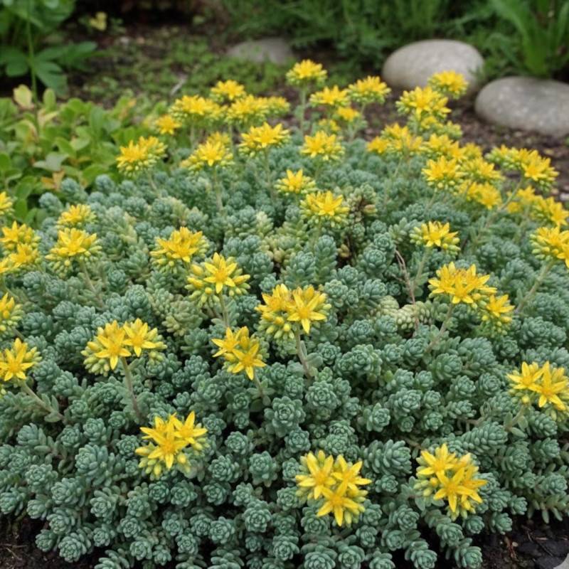 Orpin à feuilles épaisses Divergens, Sedum à fleurs Blanche/ - feuillage Persistant - Godet - 5/20 cm - Imagen 1