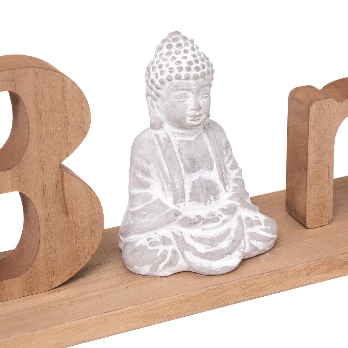 Atmosphera - Mot à poser Rama H.11,5cm bois - Atmosphera Créateur d'intérieur - Imagen 2