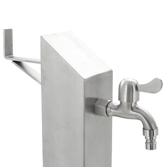 PANGIVO - Colonne d'eau acier inoxydable argenté 15 x 15 x 95 cm - PANGIVO - Image 5