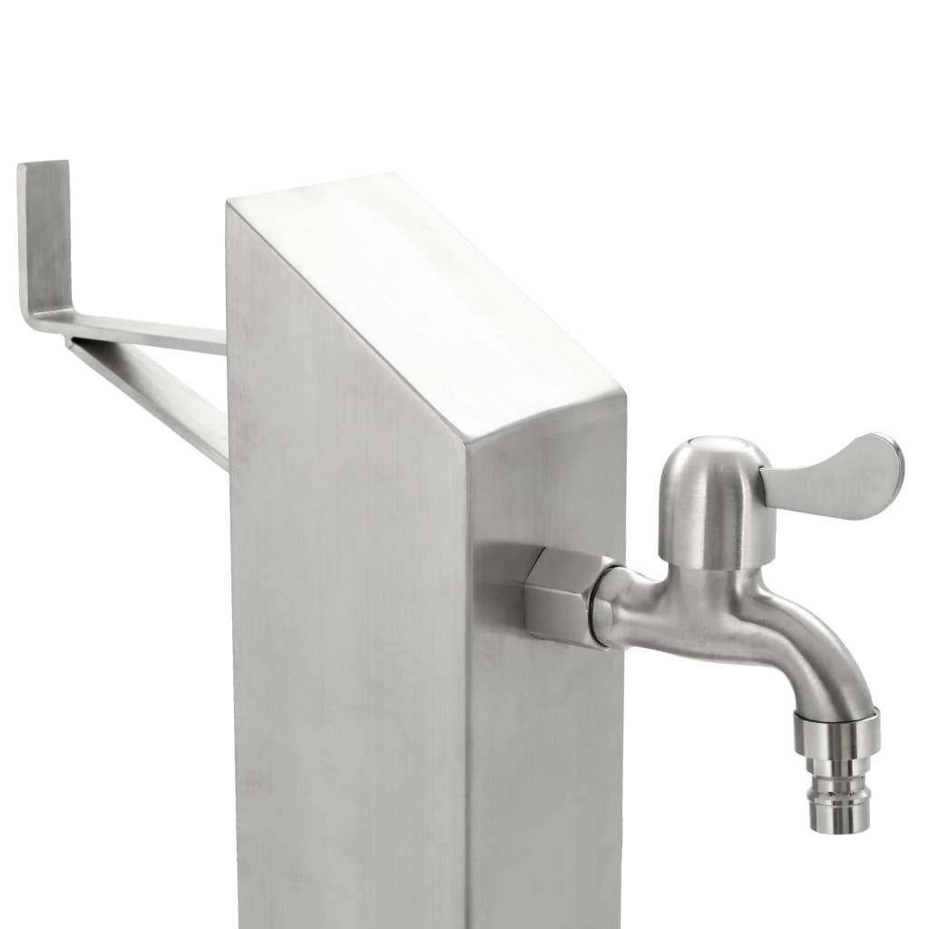 PANGIVO - Colonne d'eau acier inoxydable argenté 15 x 15 x 95 cm - PANGIVO - Image 5