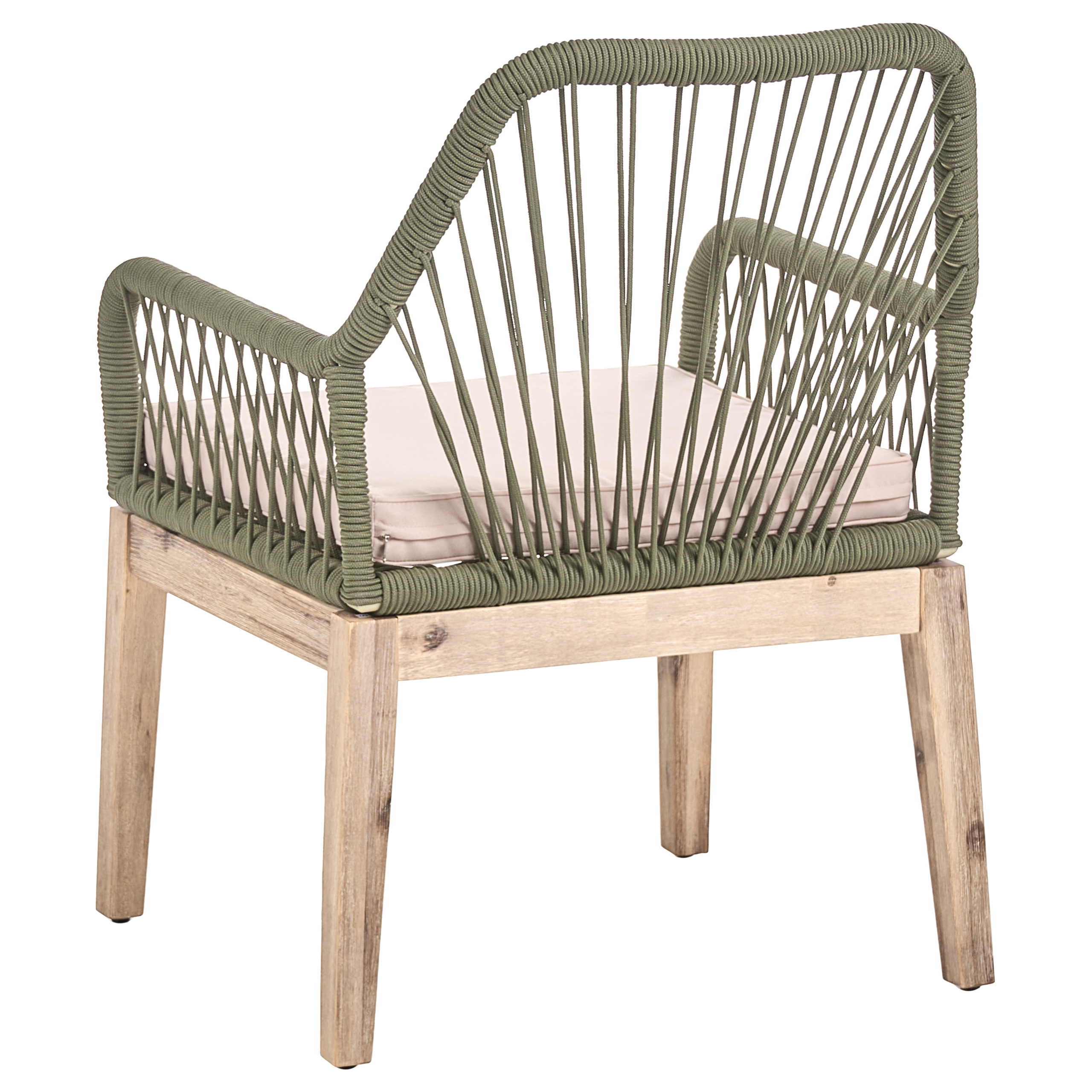 Chaise de jardin Acacia Vert olive OLBIA - Beliani - Image 5