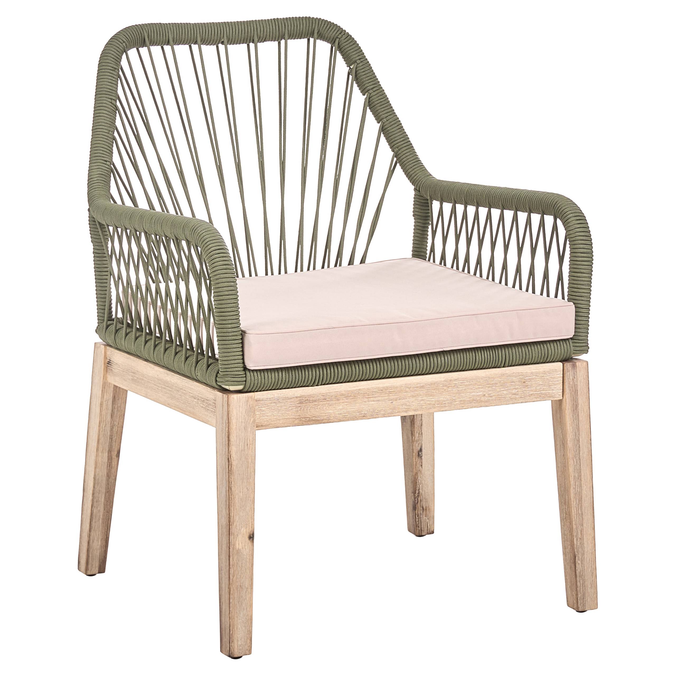 Chaise de jardin Acacia Vert olive OLBIA - Beliani - Image 3