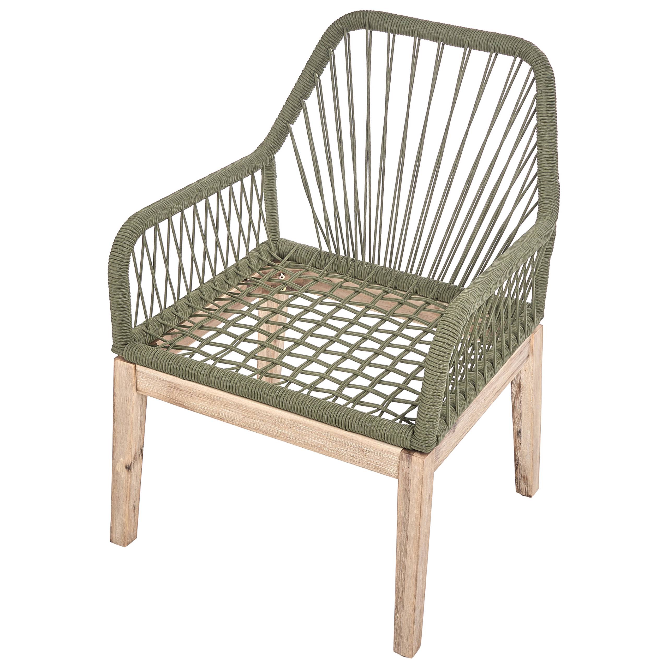 Chaise de jardin Acacia Vert olive OLBIA - Beliani - Image 7