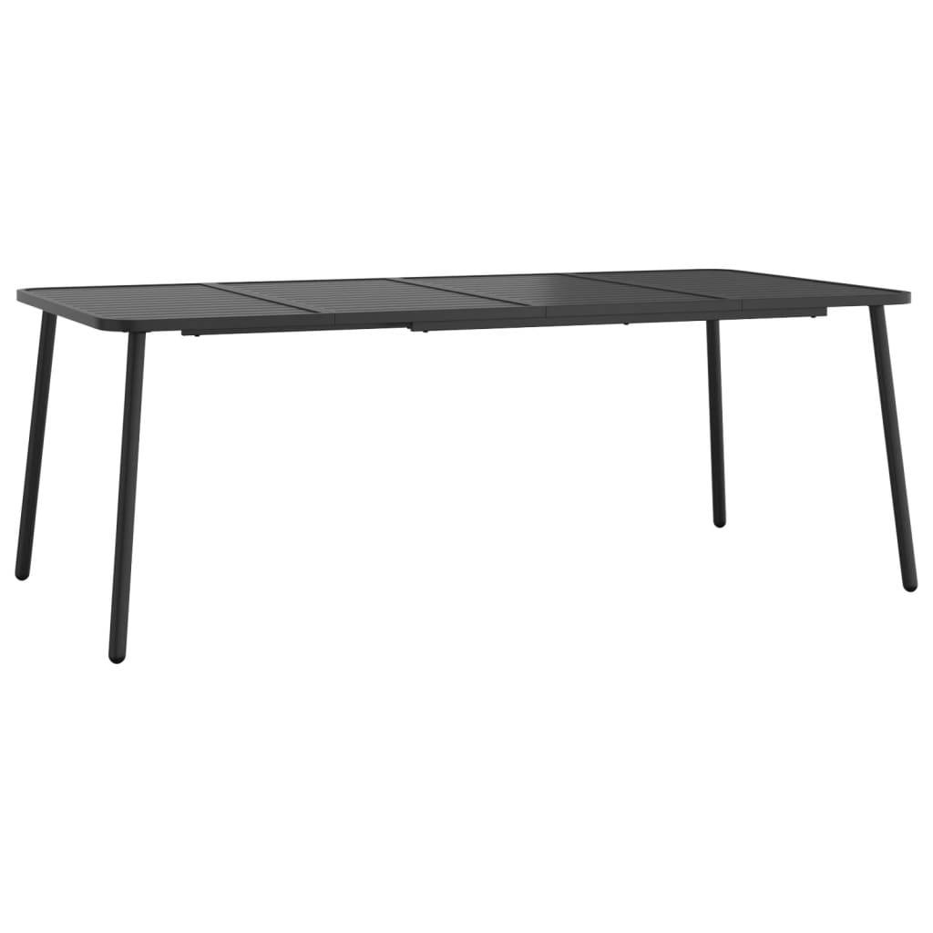 PANGIVO - Table de Jardin Anthracite 200 x 100 x 71 cm Acier - PANGIVO - Image 2