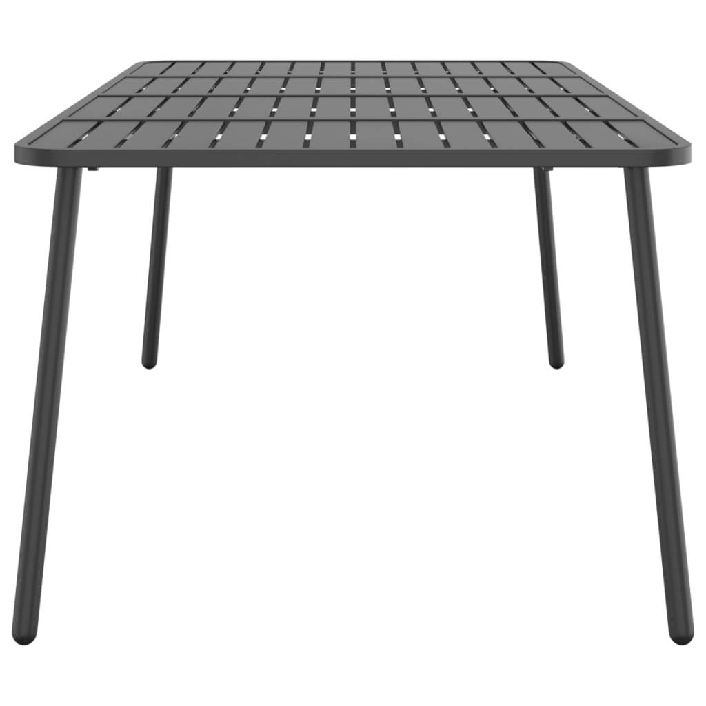 PANGIVO - Table de Jardin Anthracite 200 x 100 x 71 cm Acier - PANGIVO - Image 4