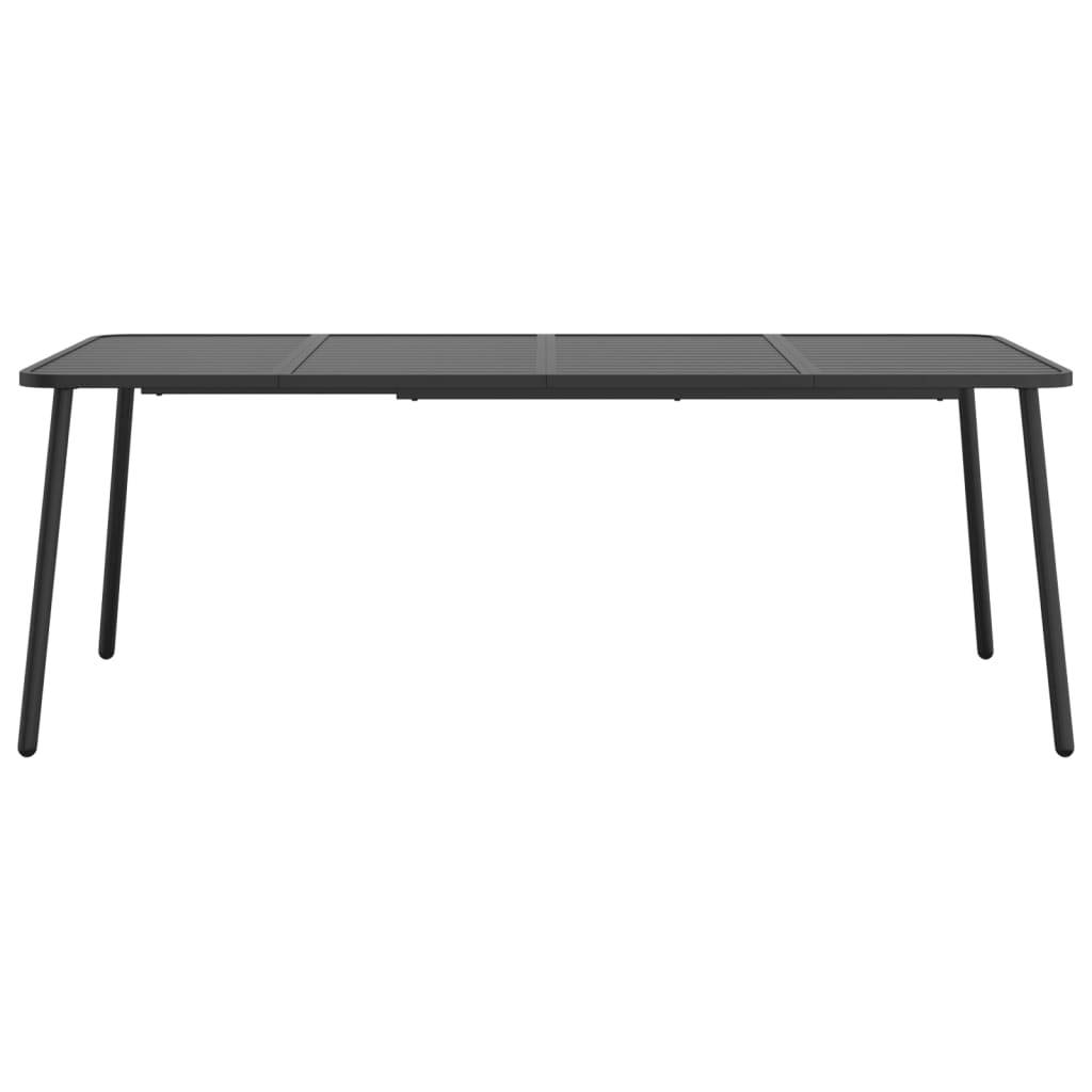 PANGIVO - Table de Jardin Anthracite 200 x 100 x 71 cm Acier - PANGIVO - Image 3