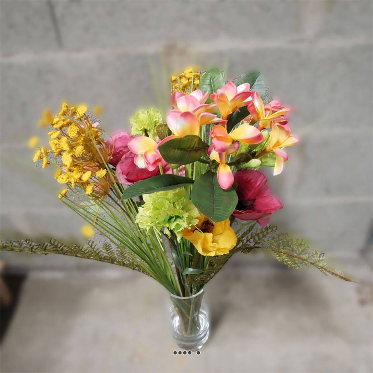 Artificielles - Pavot artificiel H60 cm 1 fleur et 1 bouton Superbe fleur Jaune - BEST - couleur: Jaune - Imagen 4