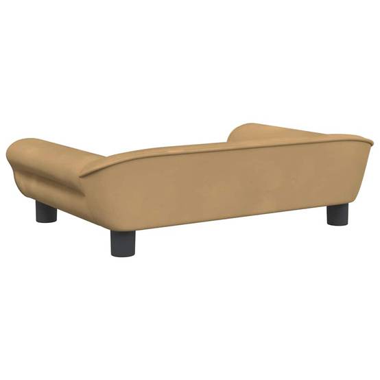 Petit canapé pour chien velours couchage confortable pour salon Marron 70x48 cm – ComfortXL Pet Living - Image 5
