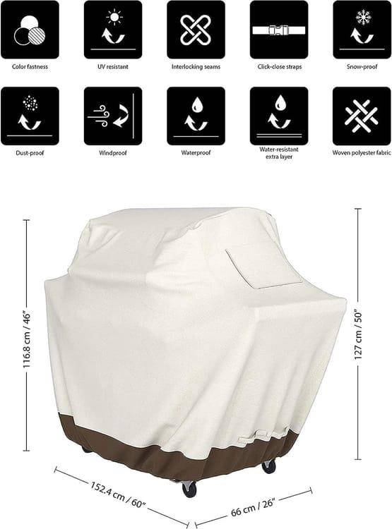 IntiMeg - Housse de protection pour barbecue （152 x 66 x 127）IntiMeg - Image 2