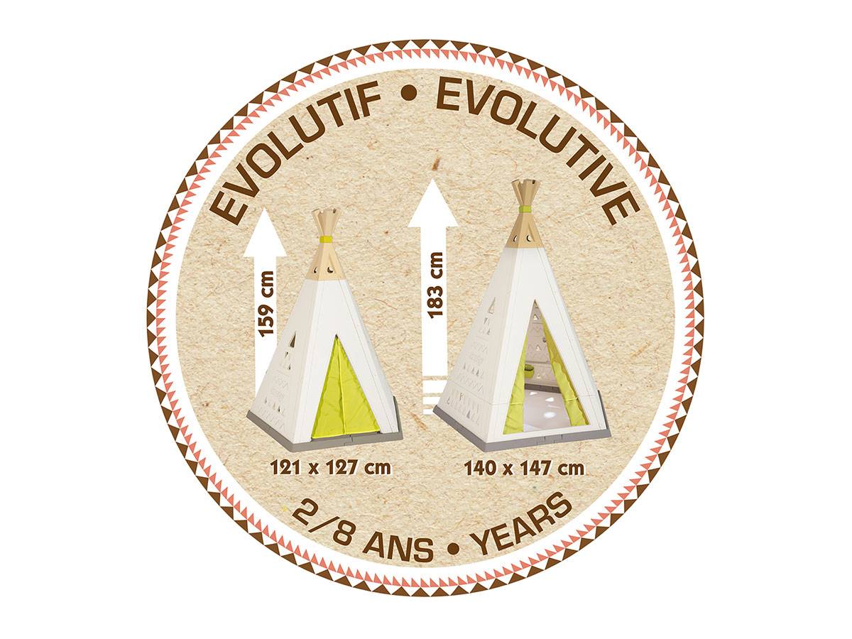Smoby - Tipi enfant évolutif intérieur/extérieur - Smoby - Imagen 4