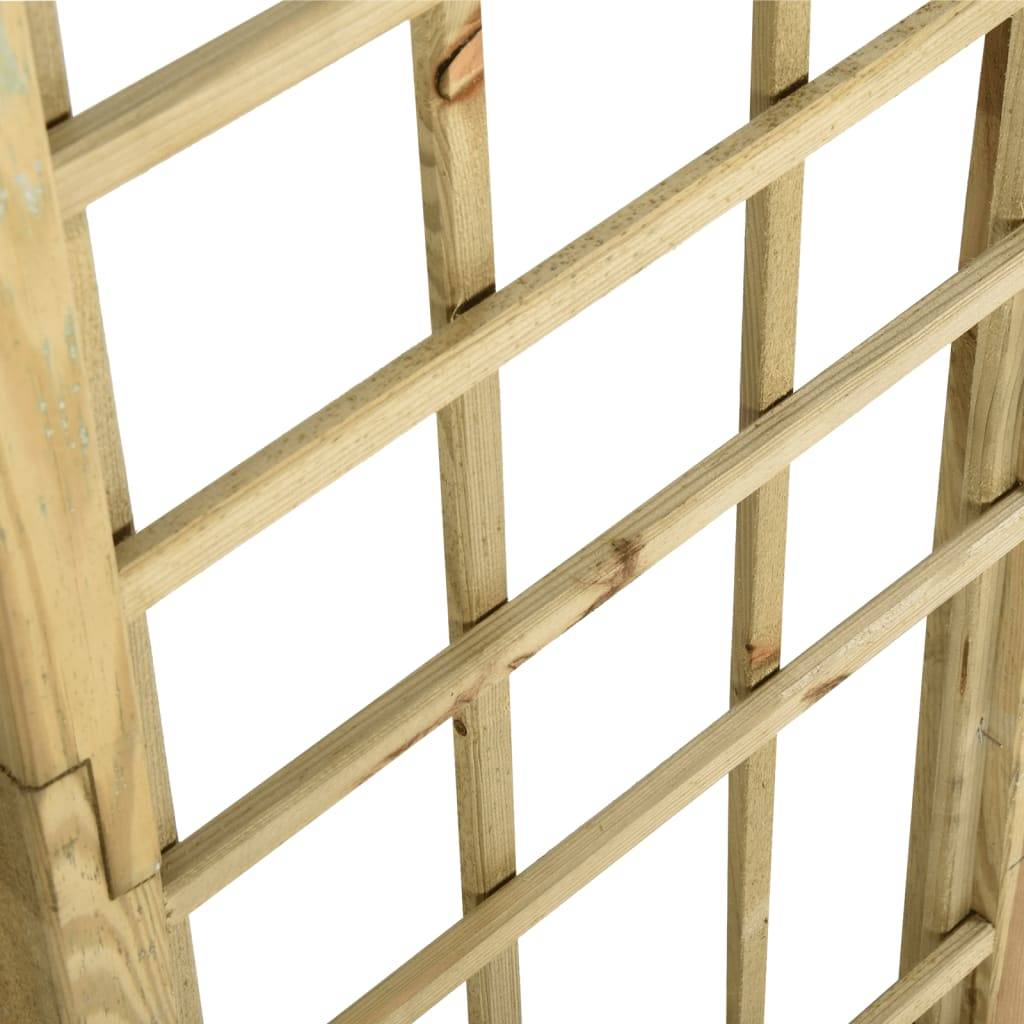 Arche avec Treillis Bois Pin Massif Imprégné Rosiers 130x58x215cm - ComfortXL Outdoor Living - Image 5