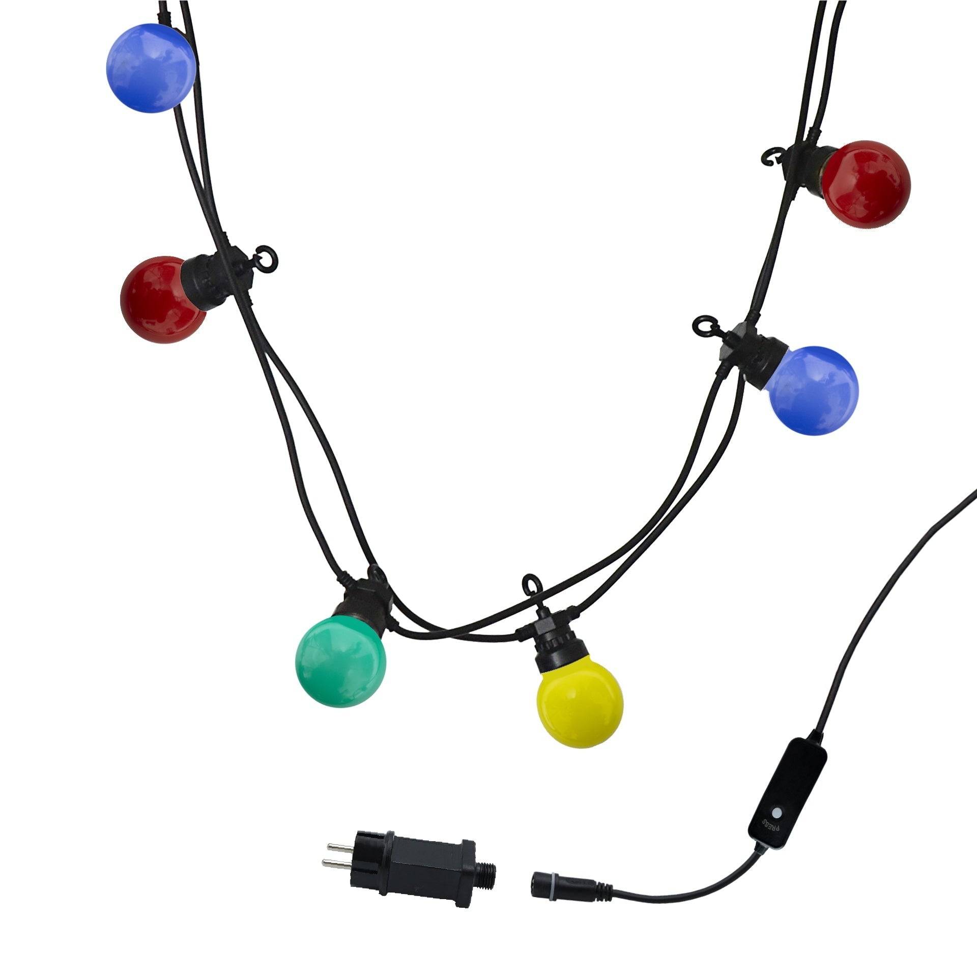Lumisky - Guirlande connectable PARTY GUINGUETTE 10 globes 5.7M - Imagen 1