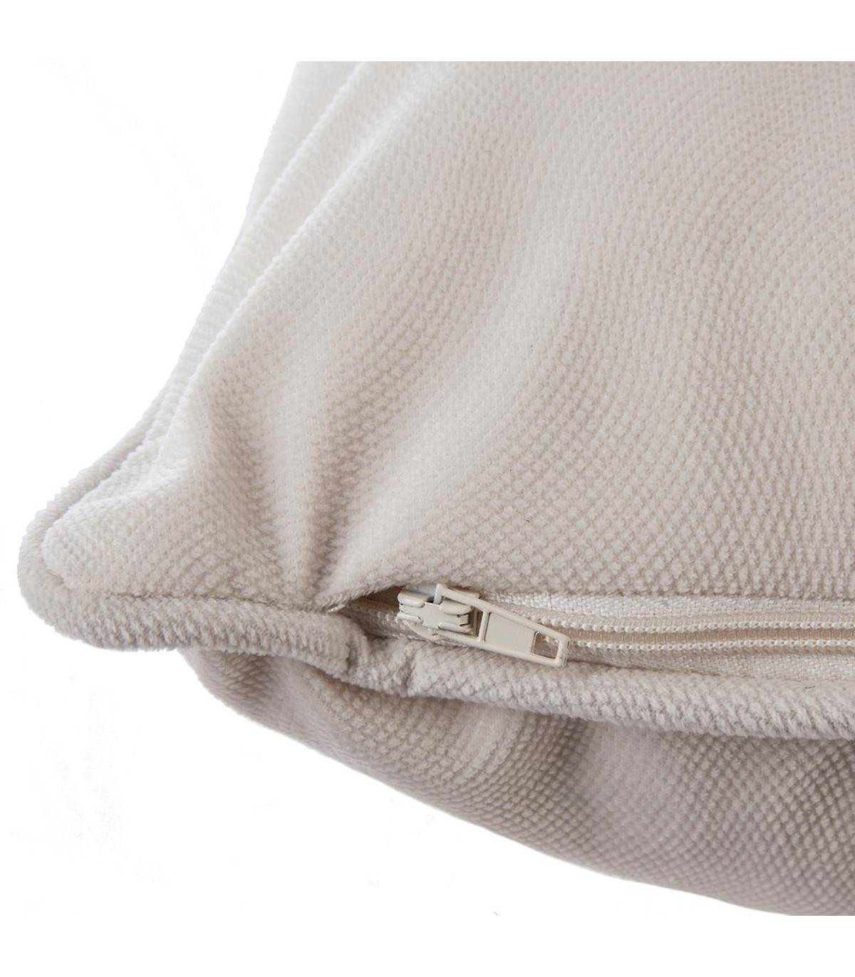 Coussin déhoussable Ivoire 30 x 50 cm - Image 2
