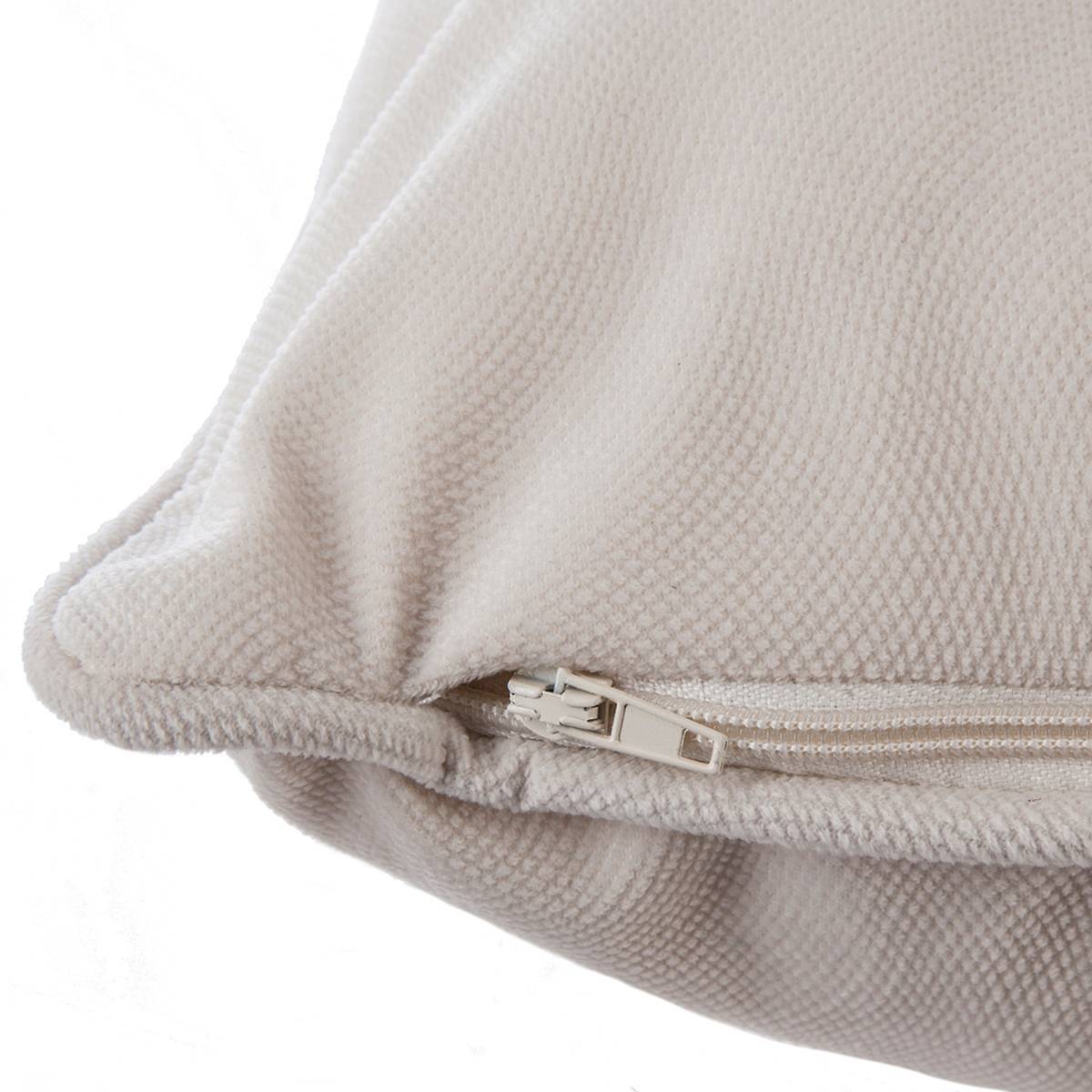 Atmosphera - Coussin "LILOU" coton blanc ivoire 30x50cm - Atmosphera Créateur d'intérieur - Imagen 3