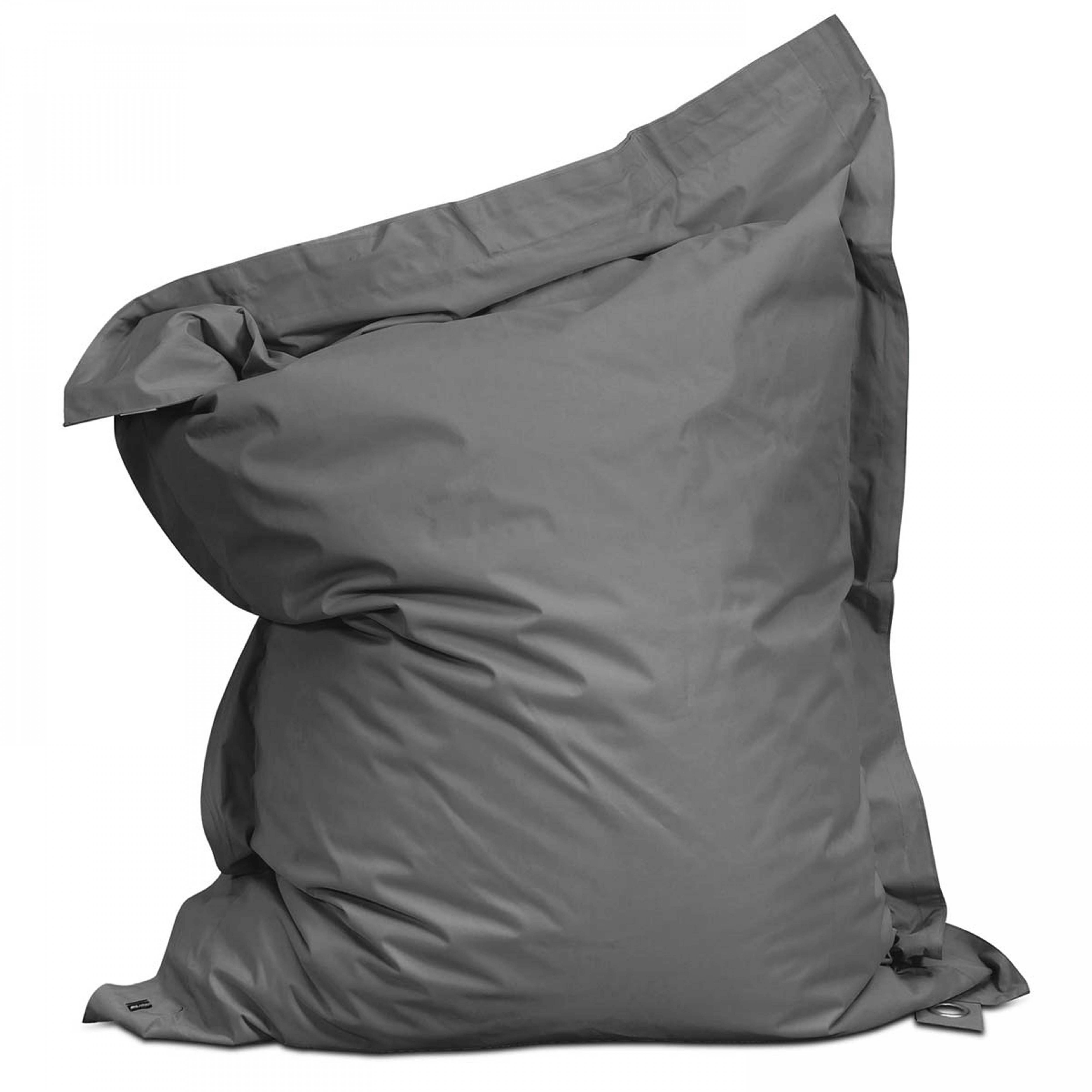 Oviala - Housse vide de pouf de jardin en polyester anthracite 180 x 145 cm - Oviala - Imagen 1
