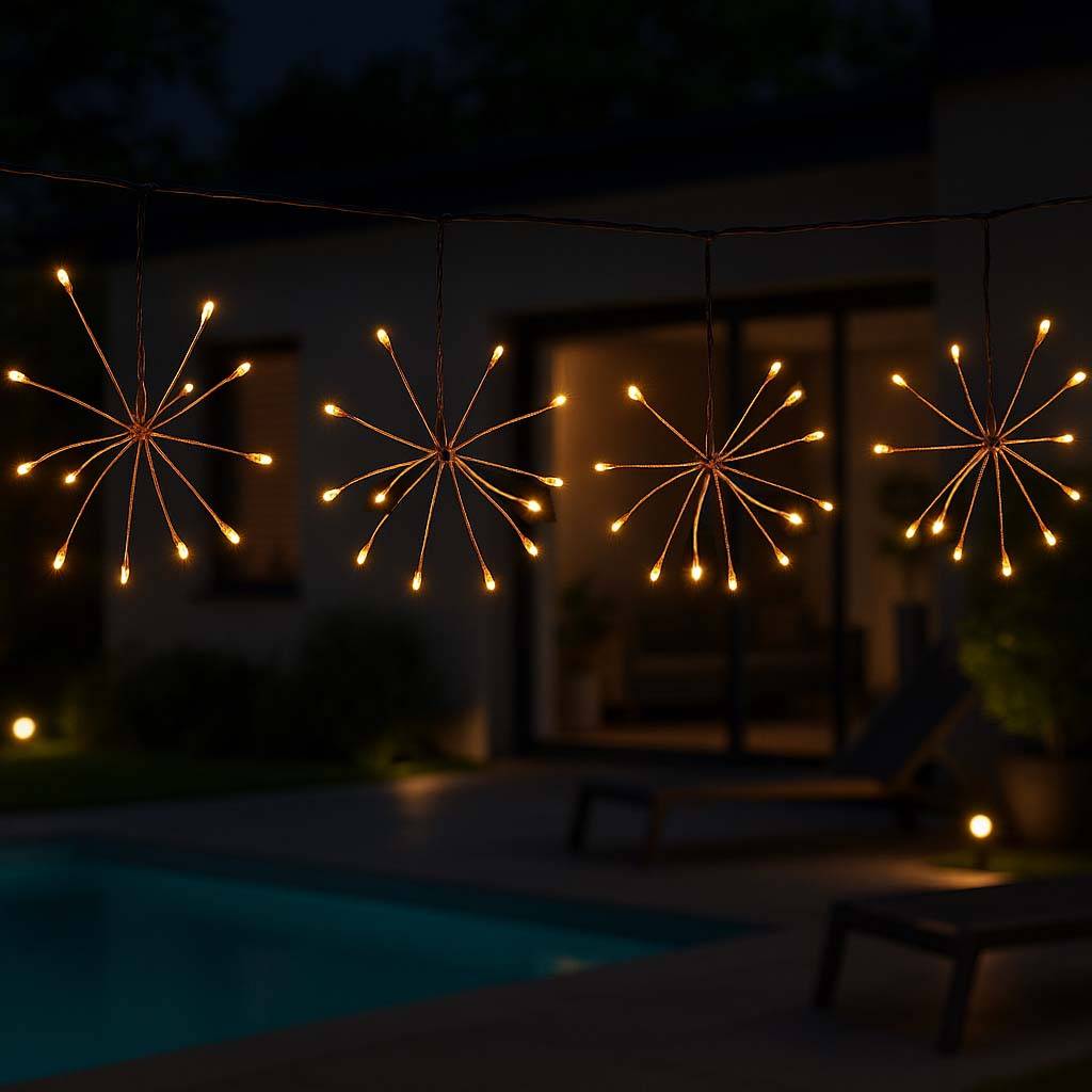 Lumisky - Guirlande solaire FIREWORKS STRING 144 LED 4.2M - Imagen 2