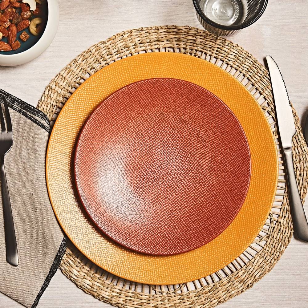Table Passion - Assiette à dessert Vésuvio terra 21 cm (lot de 6) - Image 3