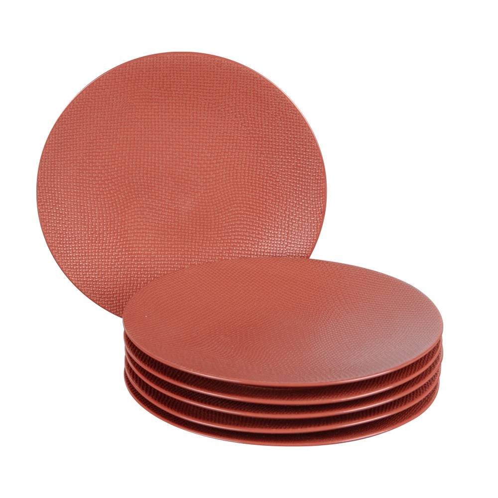 Table Passion - Assiette à dessert Vésuvio terra 21 cm (lot de 6) - Image 1