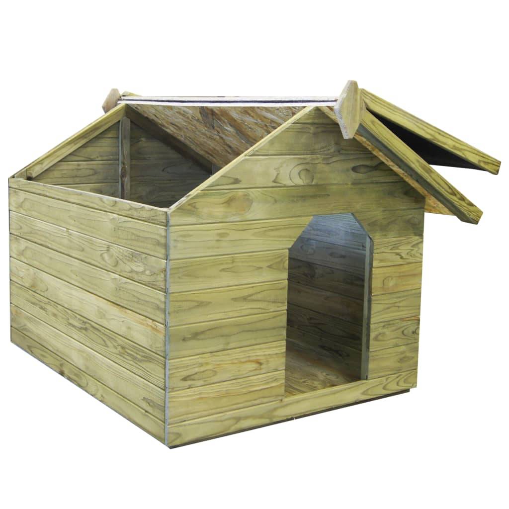 Helloshop26 - Niche de jardin avec toit ouvrant 105 x 123 x 90 cm en bois de pin imprégné - Imagen 5