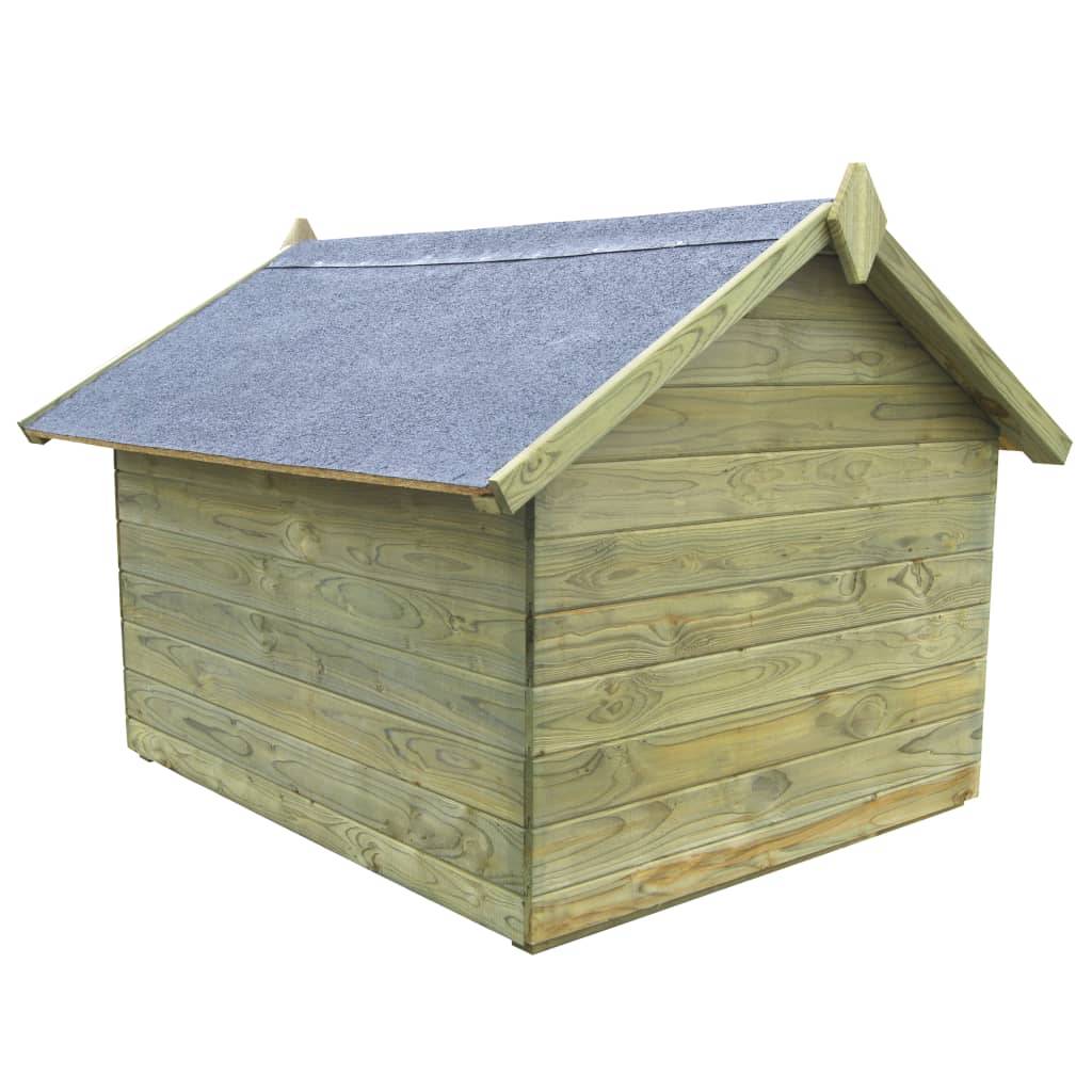 Helloshop26 - Niche de jardin avec toit ouvrant 105 x 123 x 90 cm en bois de pin imprégné - Imagen 3