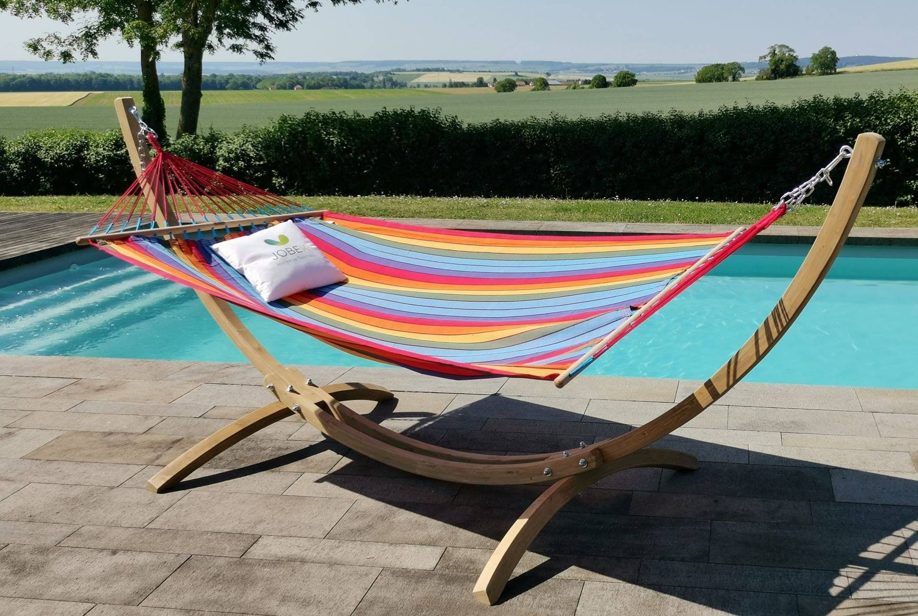 Jobek - Set Bois ESKAPADE 323x125x128 cm Multicolore certifié FSC Mix JOBEK - Imagen 2