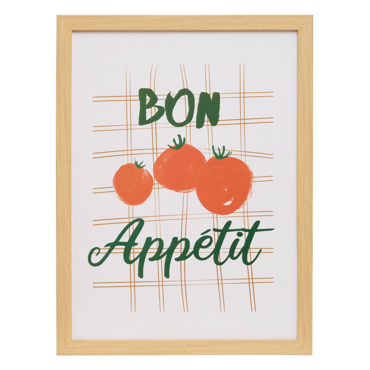 Atmosphera - Affiche encadrée Berny 21x30cm rouge - Atmosphera Créateur d'intérieur