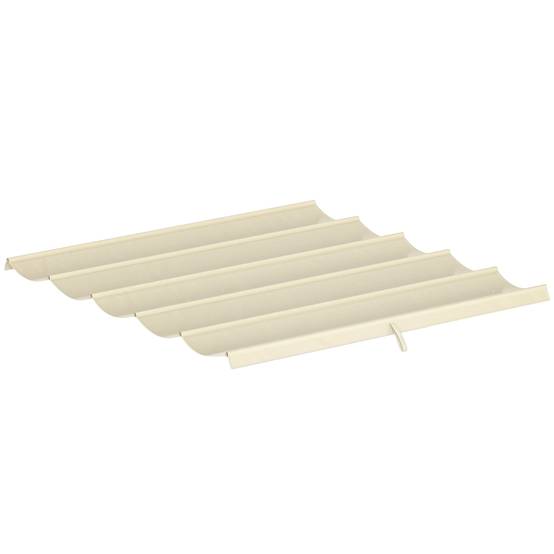 Toile de rechange pergola Polyester Jardin Anti-UV et drainage 2,5x2,55m Blanc crème - ComfortXL Outdoor Living - Image 1