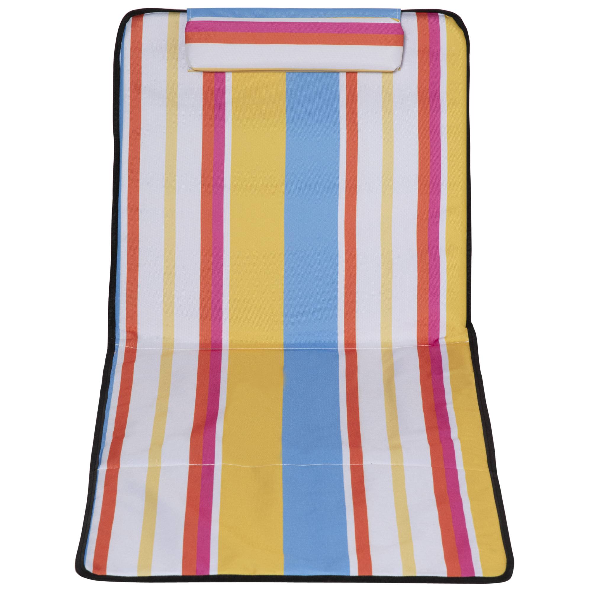 Lot de 2 tapis de plage, réglables et pliables, 124 cm (L) x 53 cm (l) x 37-50 cm (H), multicolores - Image 10