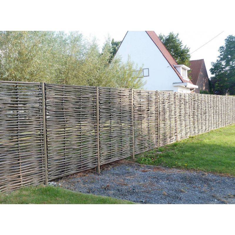 Clôture bois en noisetier - 100% Naturel - Sans Poteaux - Hauteur 120 X Largeur 180 cm - Image 8