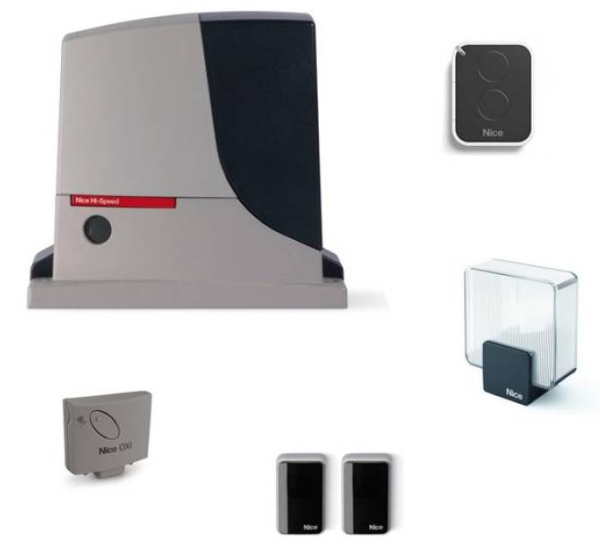 Kit automatisme de portail NICE ROBUS 500 HI-SPEED - Pour portail ...