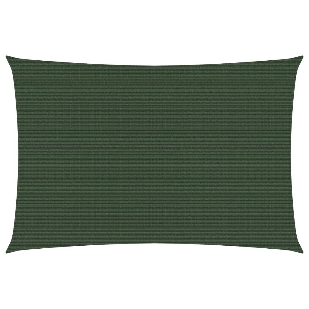 Helloshop26 - Voile toile d'ombrage parasol 160 g/m² vert foncé 3 x 4,5 m PEHD - Imagen 1