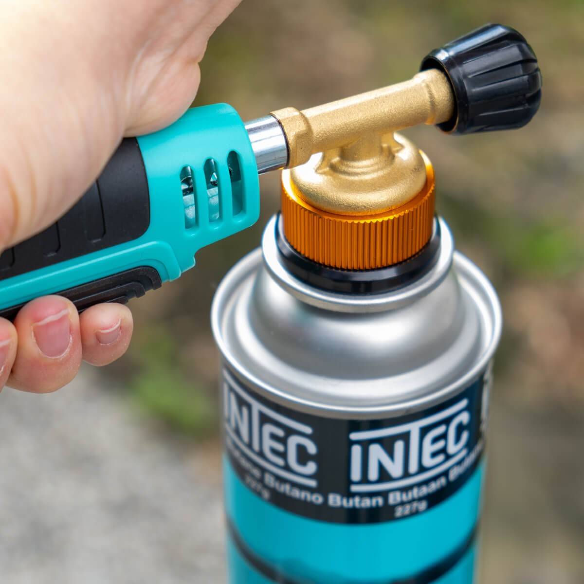 Intec - Désherbeur thermique Brule Herbes Allumage piezo + adaptateur multicartouche de gaz INTEC - Imagen 5