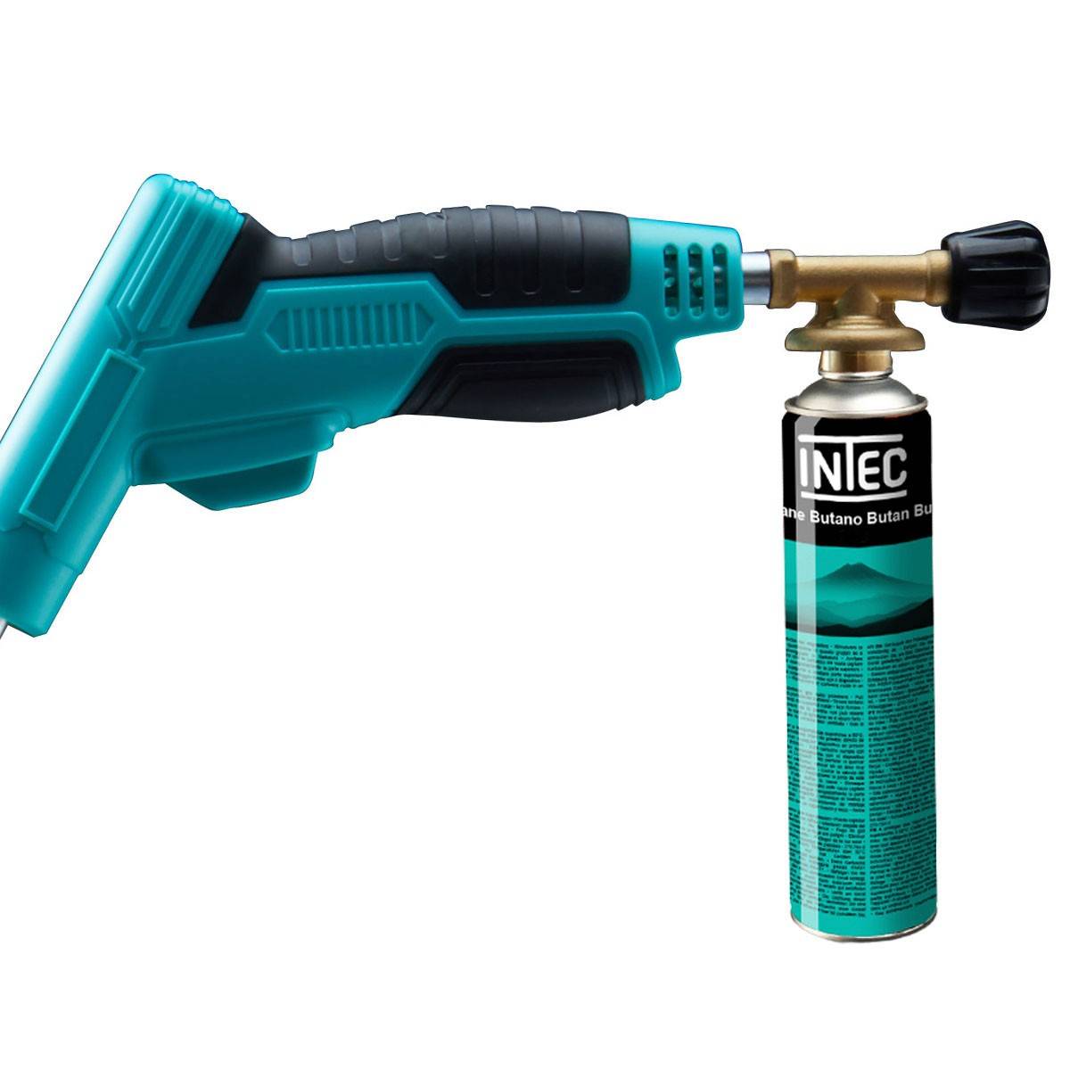 Intec - Désherbeur thermique Brule Herbes Allumage piezo + adaptateur multicartouche de gaz INTEC - Imagen 6