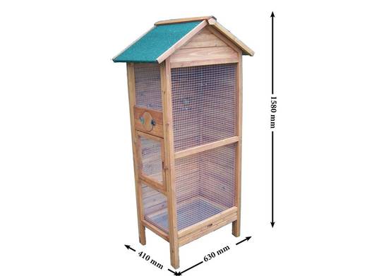 Volière à oiseaux en bois Padda - Imagen 7