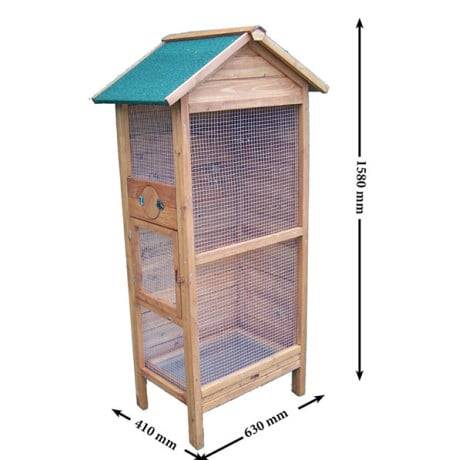 Volière à oiseaux en bois Padda - Imagen 6