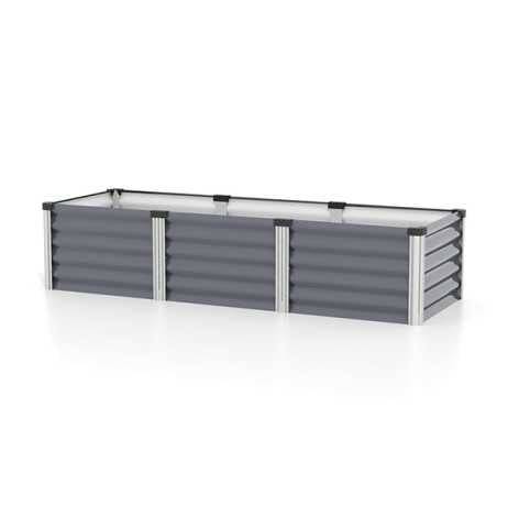 Vitavia - Carré potager Linus IN-OUT S – bac Zincalume®, Couleur Granit/Noir - Image 2