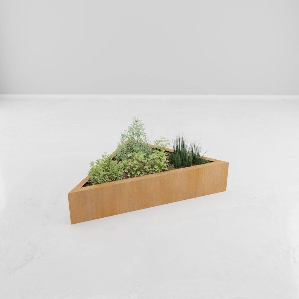 Decklinea - Carre potager corten module triangle