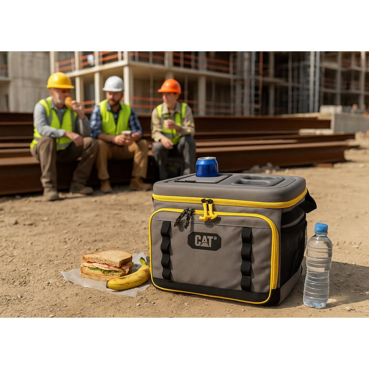 Glacière portable Sac isotherme 35 Litres Grand volume Chantier Camping Plage Caterpillar - Imagen 3