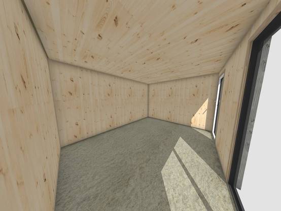 Sans Marque - Bureau de jardin télétravail en bois 4,4 x 3,5 x 2,7 m - Image 5