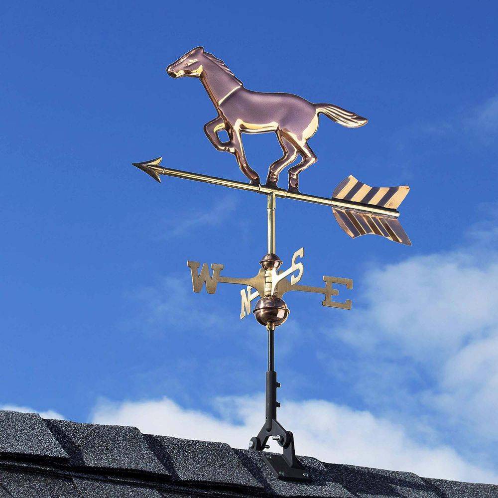 Good Directions - Girouette en cuivre Cheval - Imagen 3