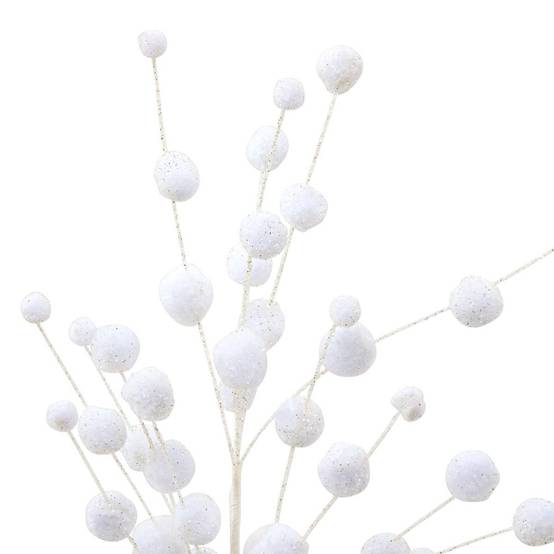 Atmosphera - Branche décorative boules en coton H. 68 cm - Atmosphera Créateur d'intérieur - Image 2