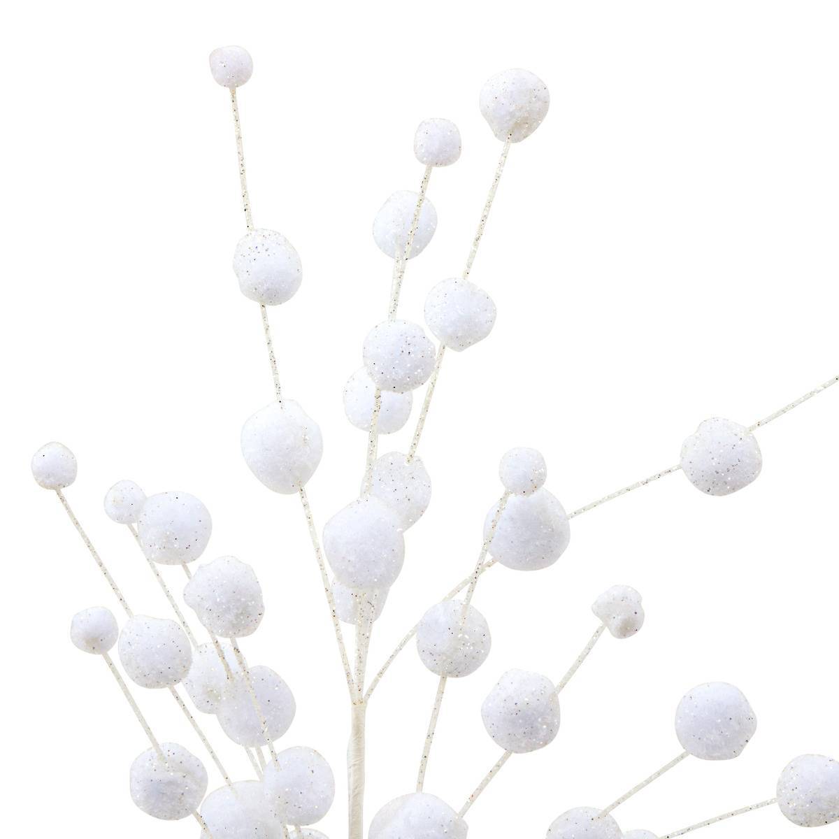 Atmosphera - Branche décorative boules en coton H. 68 cm - Atmosphera Créateur d'intérieur - Image 2