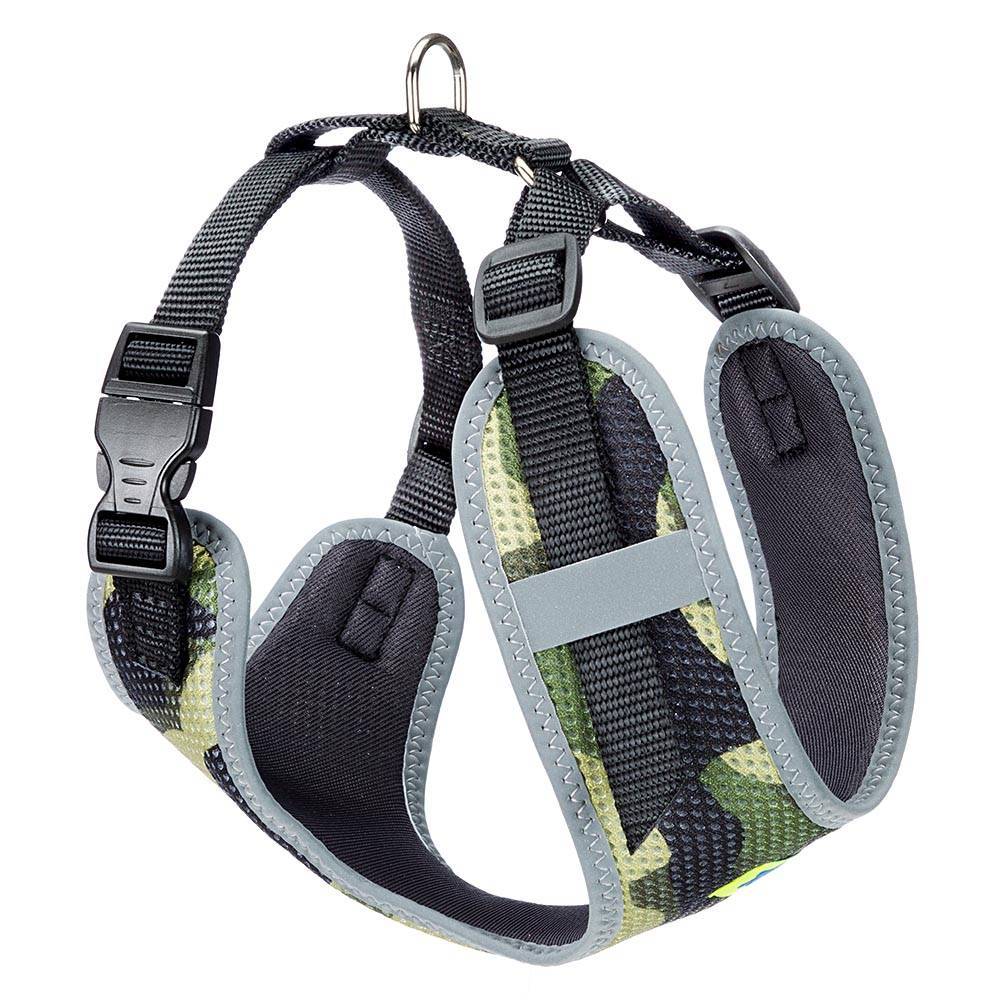 Ferplast - Ferplast Harnais Chien taille moyenne NIKITA S, harnais pour chien respirant, rembourré et réglable, facile à porter, bords réfléchissants, poitrine - Imagen 1