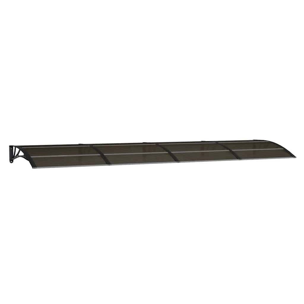 Store banne | Auvent de porte noir 400 x 100 cm en polycarbonate Maison Chic - Image 1