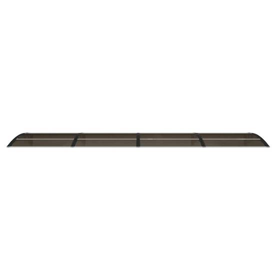 Store banne | Auvent de porte noir 400 x 100 cm en polycarbonate Maison Chic - Image 4