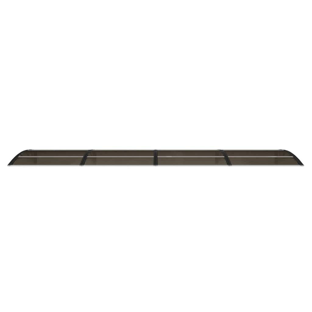 Store banne | Auvent de porte noir 400 x 100 cm en polycarbonate Maison Chic - Image 4