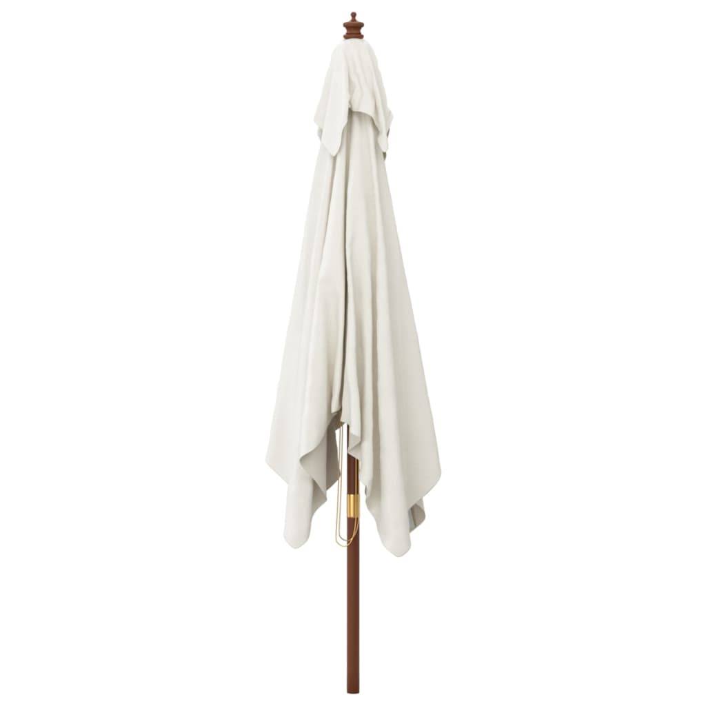 PANGIVO - Parasol de jardin bois sable 300 x 300 x 273 cm - PANGIVO - Image 4
