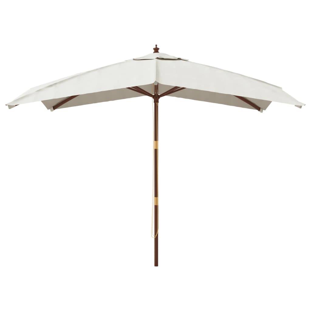 PANGIVO - Parasol de jardin bois sable 300 x 300 x 273 cm - PANGIVO - Image 3