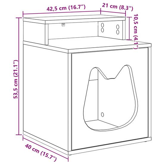 Petit Meuble Chat Brillant Repos Blanc 53,5cm pour Petit Chat Glossy - ComfortXL Outdoor Living - Image 6