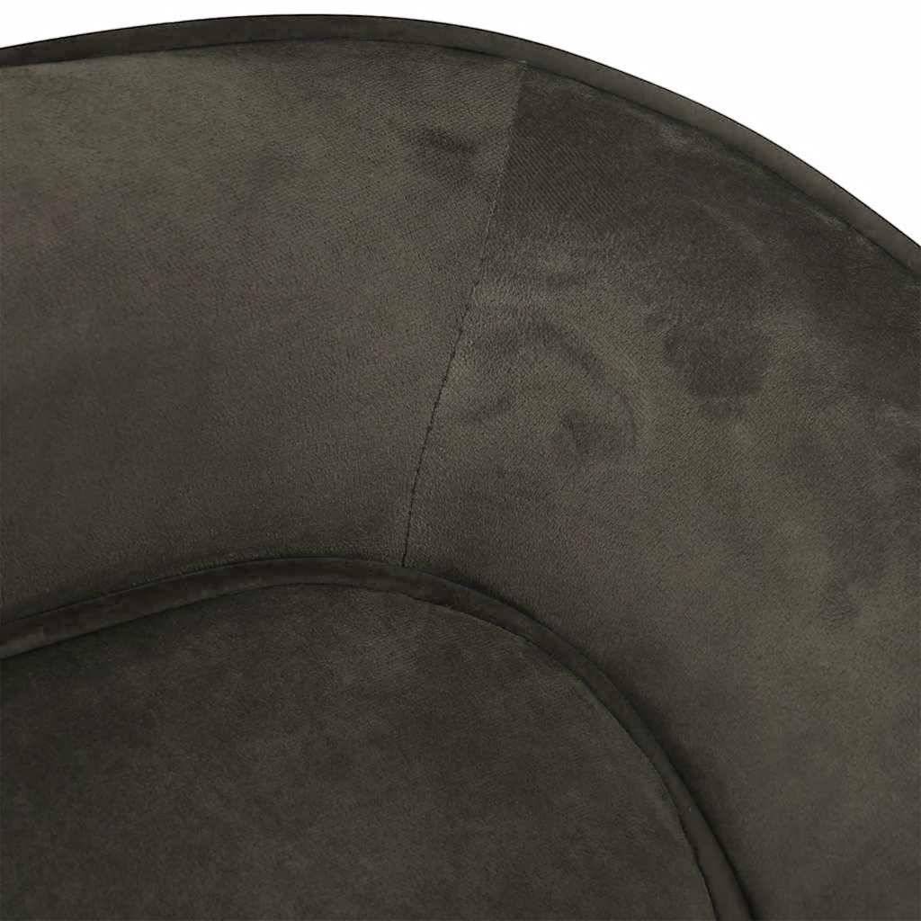 ComfortXL - Canapé Chien Peluche Douce Cadre Bois pour Repos et Sieste Gris Foncé 67x47 cm – ComfortXL Pet Living - Image 6